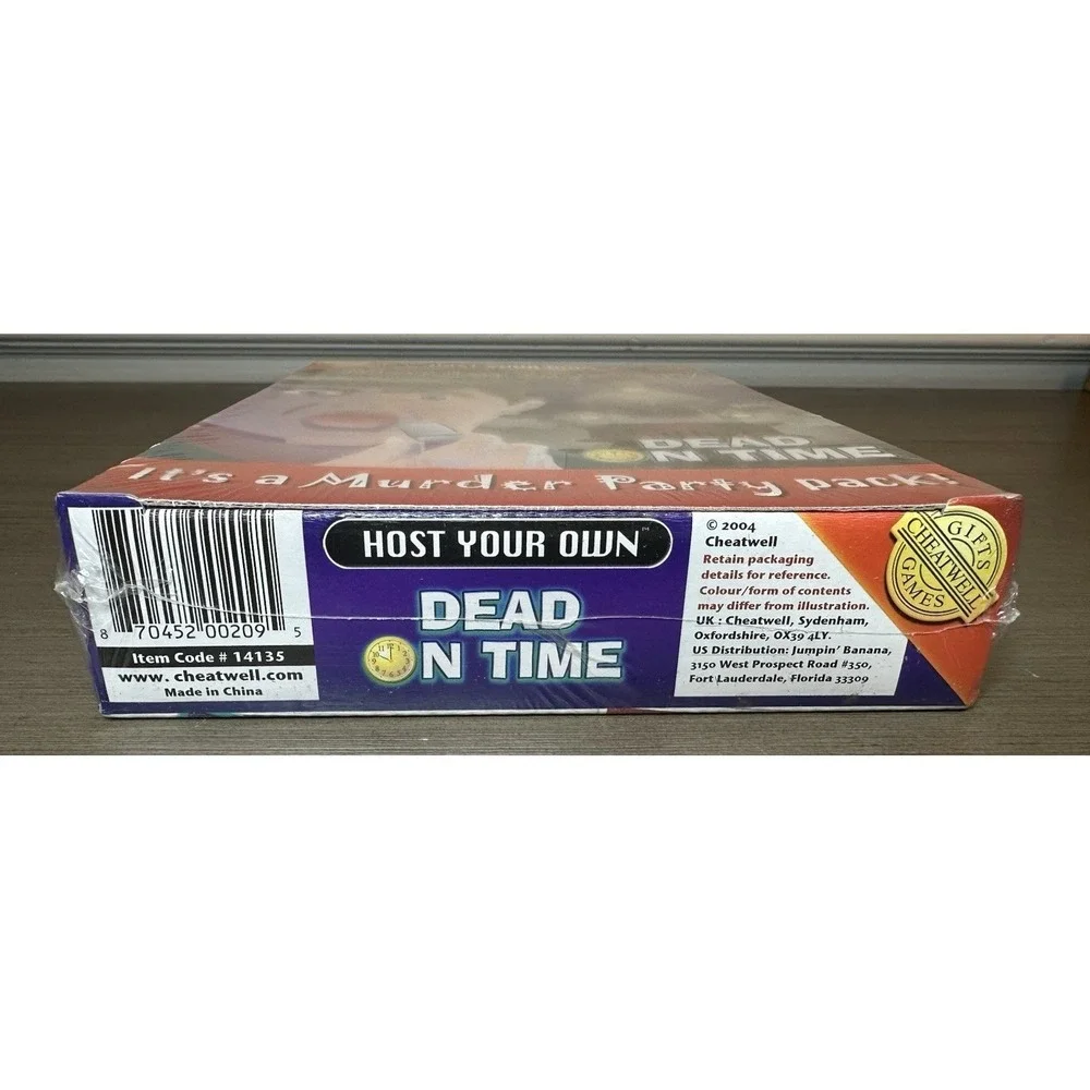 Dead on Time - Murder Mystery Party Pack‎ - Game, Invitations, CD - SEALED NEW!